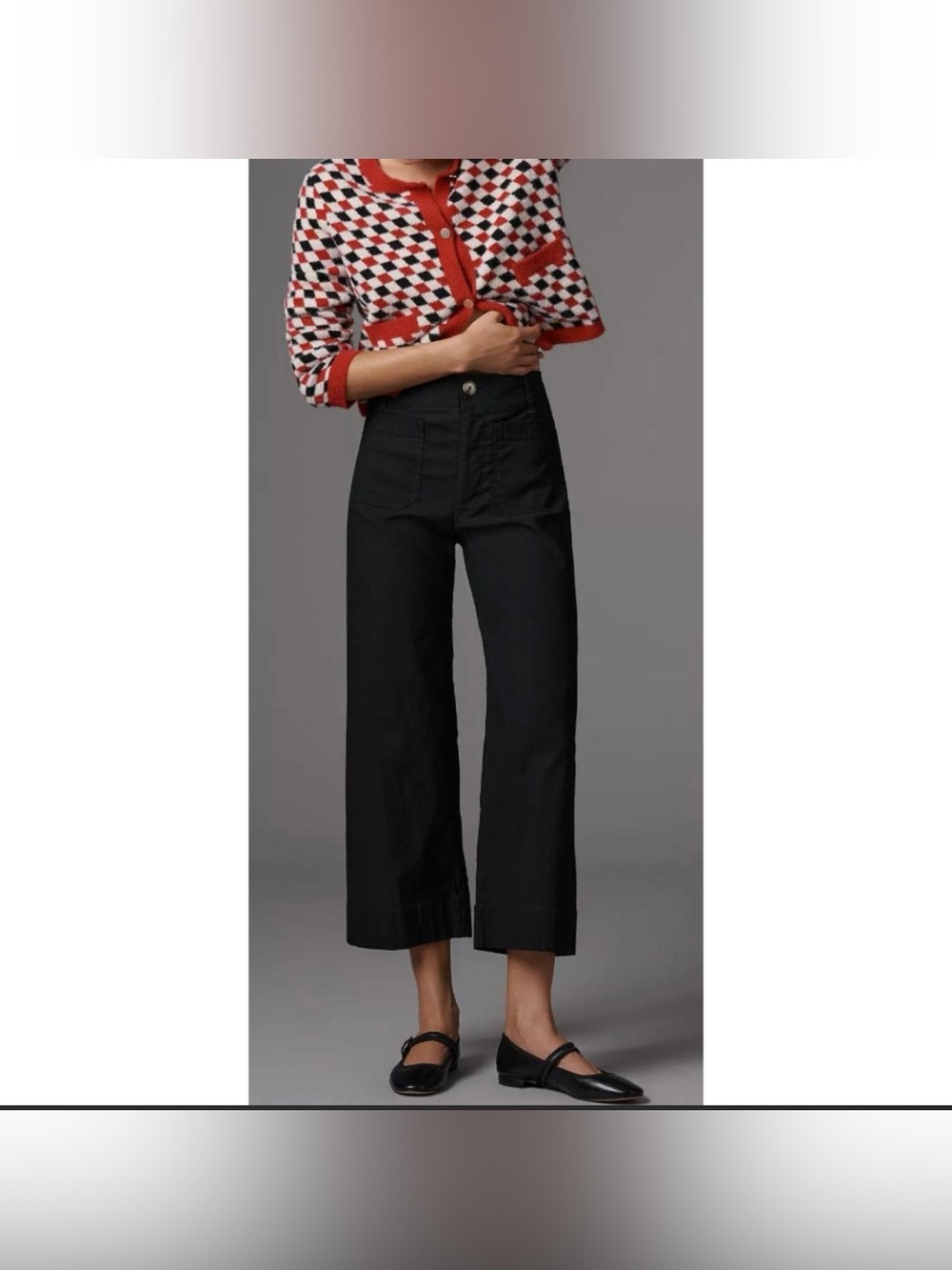 Anthropologie Maeve The Colette Cropped Wide Leg Denim Pants